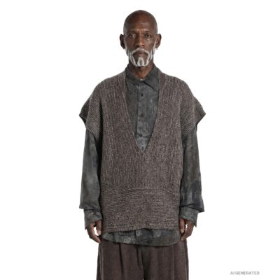Ziggy Chen Oversized Sleeveless Sweater