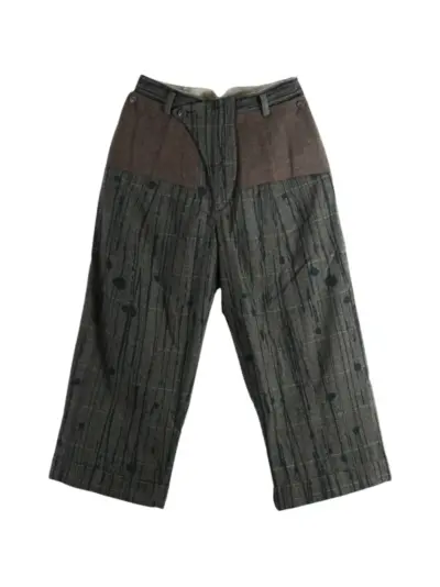 Ziggy Chen Rain Drop patterned wide-leg trousers - Grey