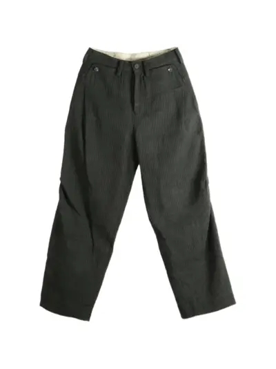 Ziggy Chen pinstriped wide-leg trousers - Grey