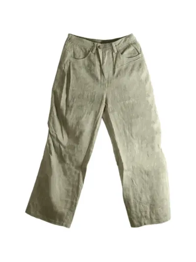 Ziggy Chen pleated wide-leg trousers - Green