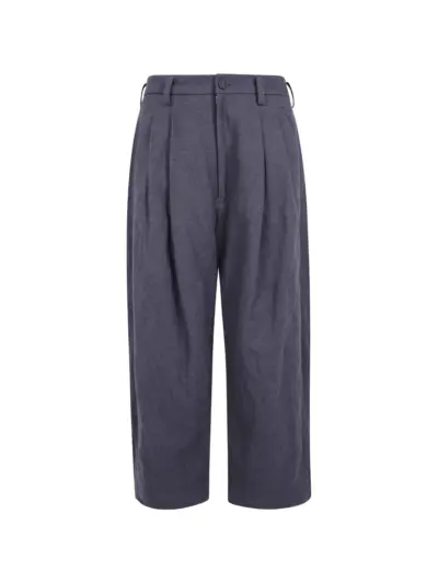 Ziggy Chen pleated wide-leg trousers - Grey