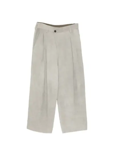 Ziggy Chen pleated wide-leg trousers - Grey