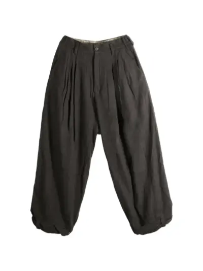 Ziggy Chen pleated wide-leg trousers - Grey