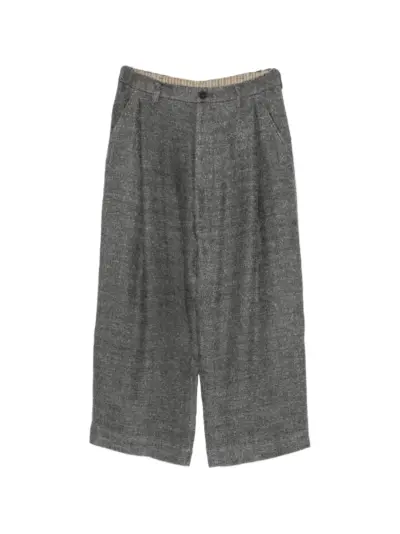 Ziggy Chen pleated wide-leg trousers - Grey