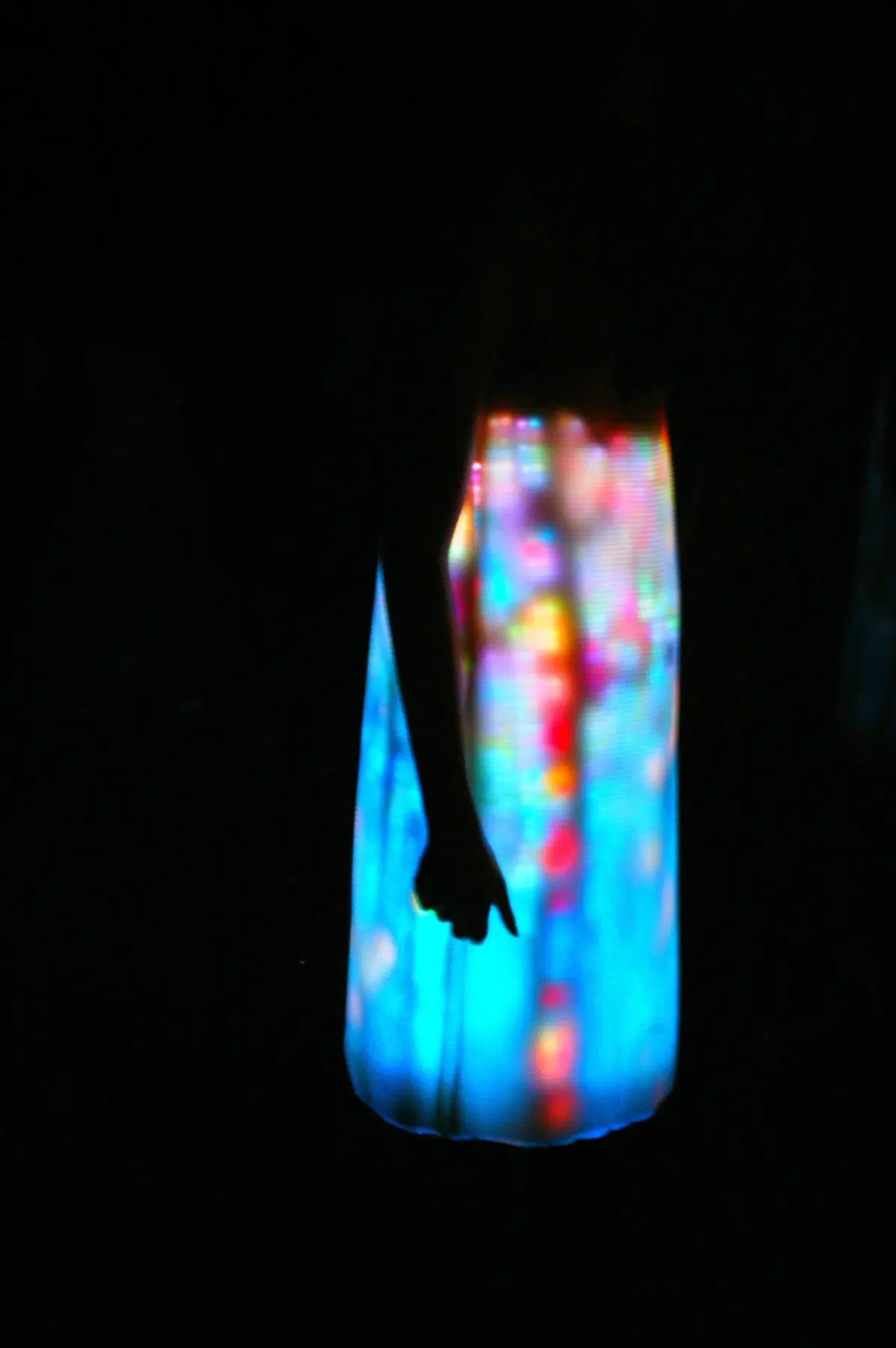 Hussein Chalayan LED video dress from Autumn/Winter 2007 Airborne exhibited at the Design Museum London