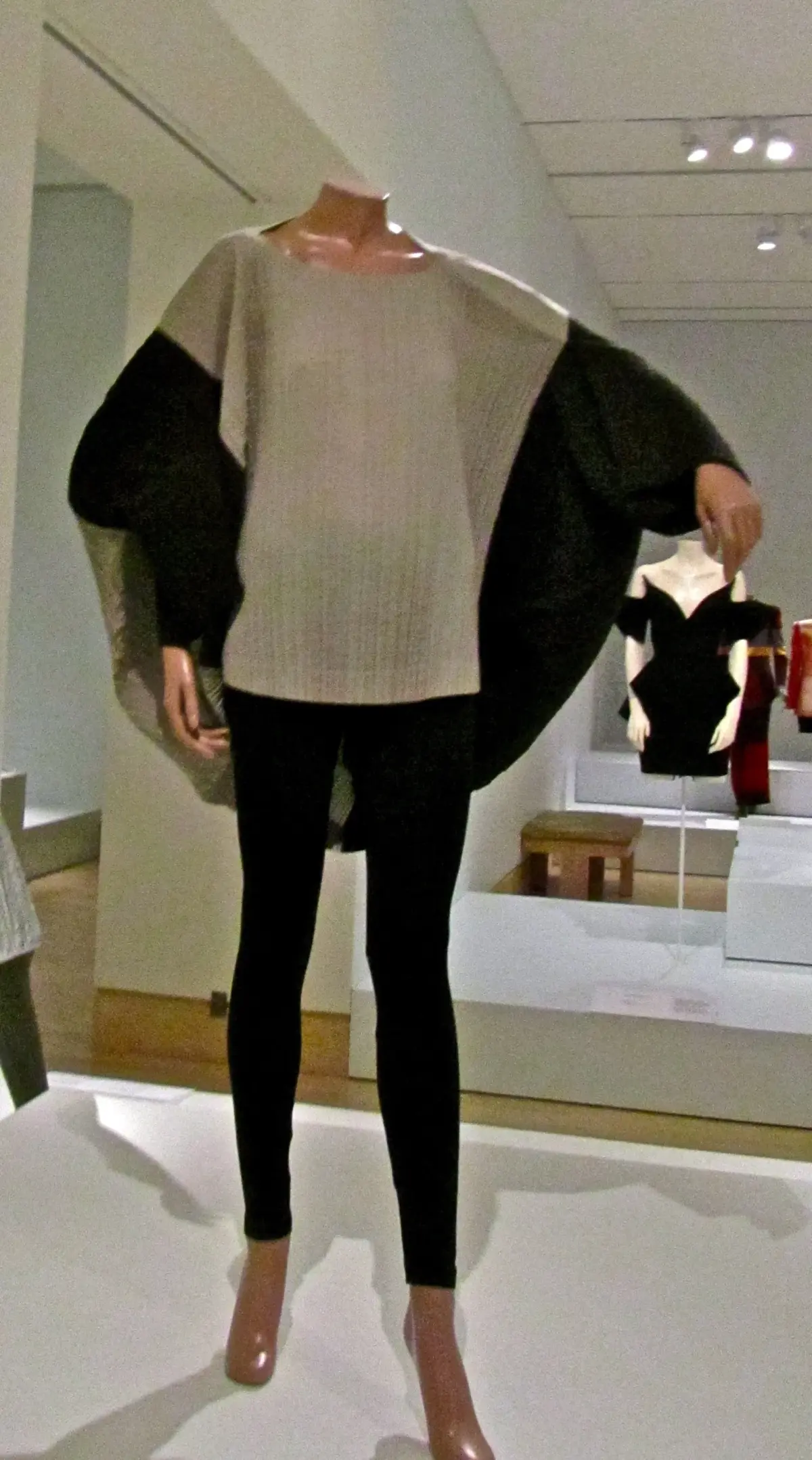 Archival Issey Miyake Rhythm Pleats garment from 1990 showcasing architectural pleated polyester construction