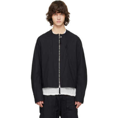 thom/krom Black Bomber Jacket